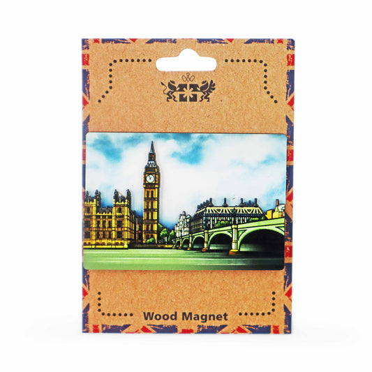 London Souvenir Wooden 3D Magnet - Design 1 - London Souvenirs