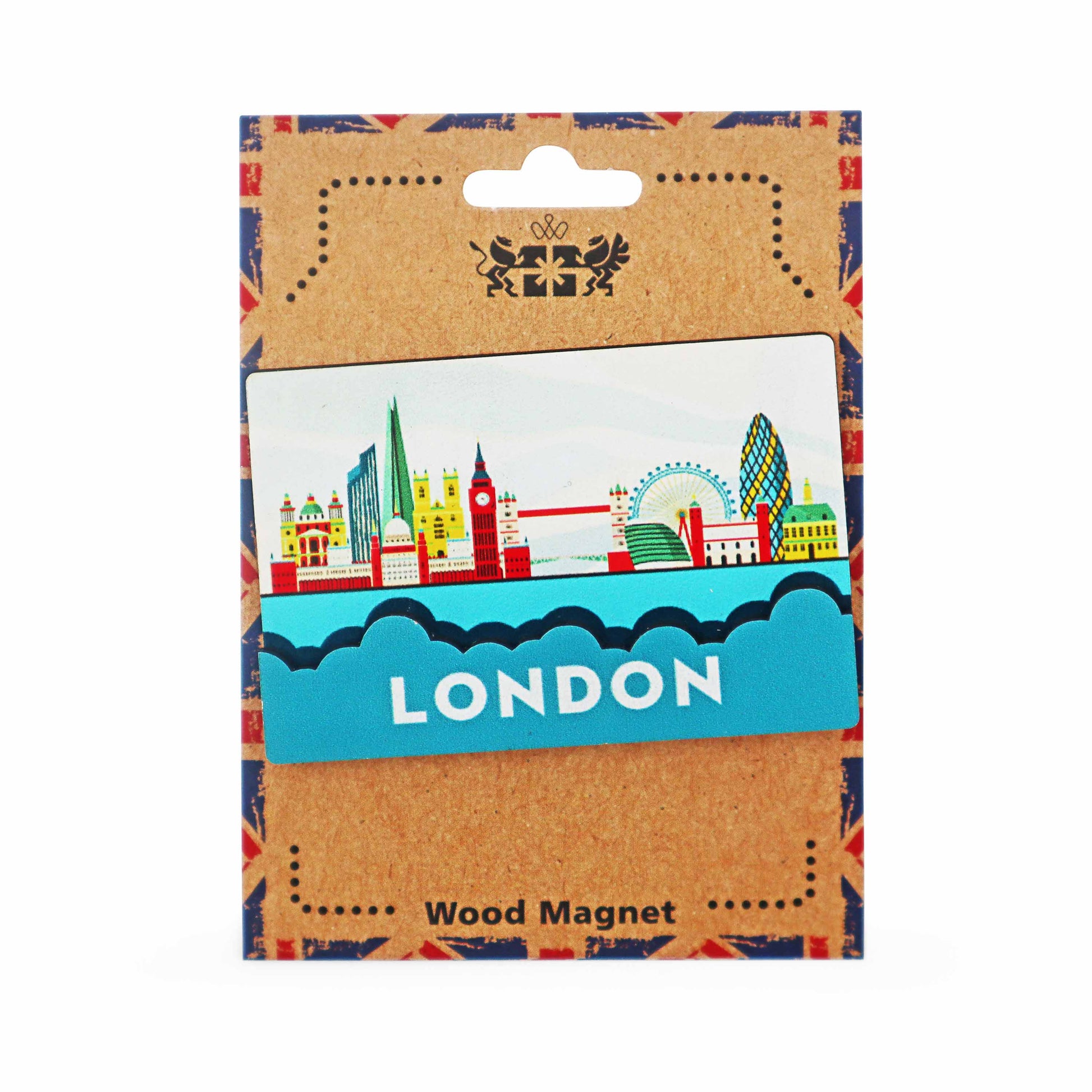 London Souvenir Wooden 3D Magnet - Design 2 - London Souvenirs
