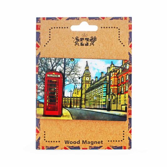 London Souvenir Wooden 3D Magnet - Design 3 - London Souvenirs