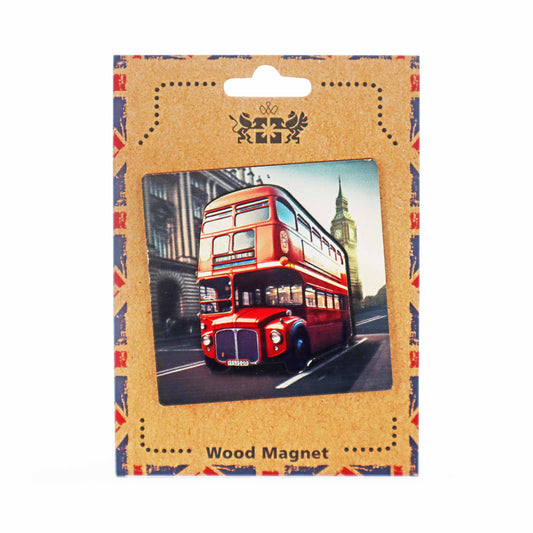 London Souvenir Wooden 3D Magnet - Design 4 - London Souvenirs