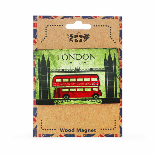 London Souvenir Wooden 3D Magnet - Design 7 - London gifts