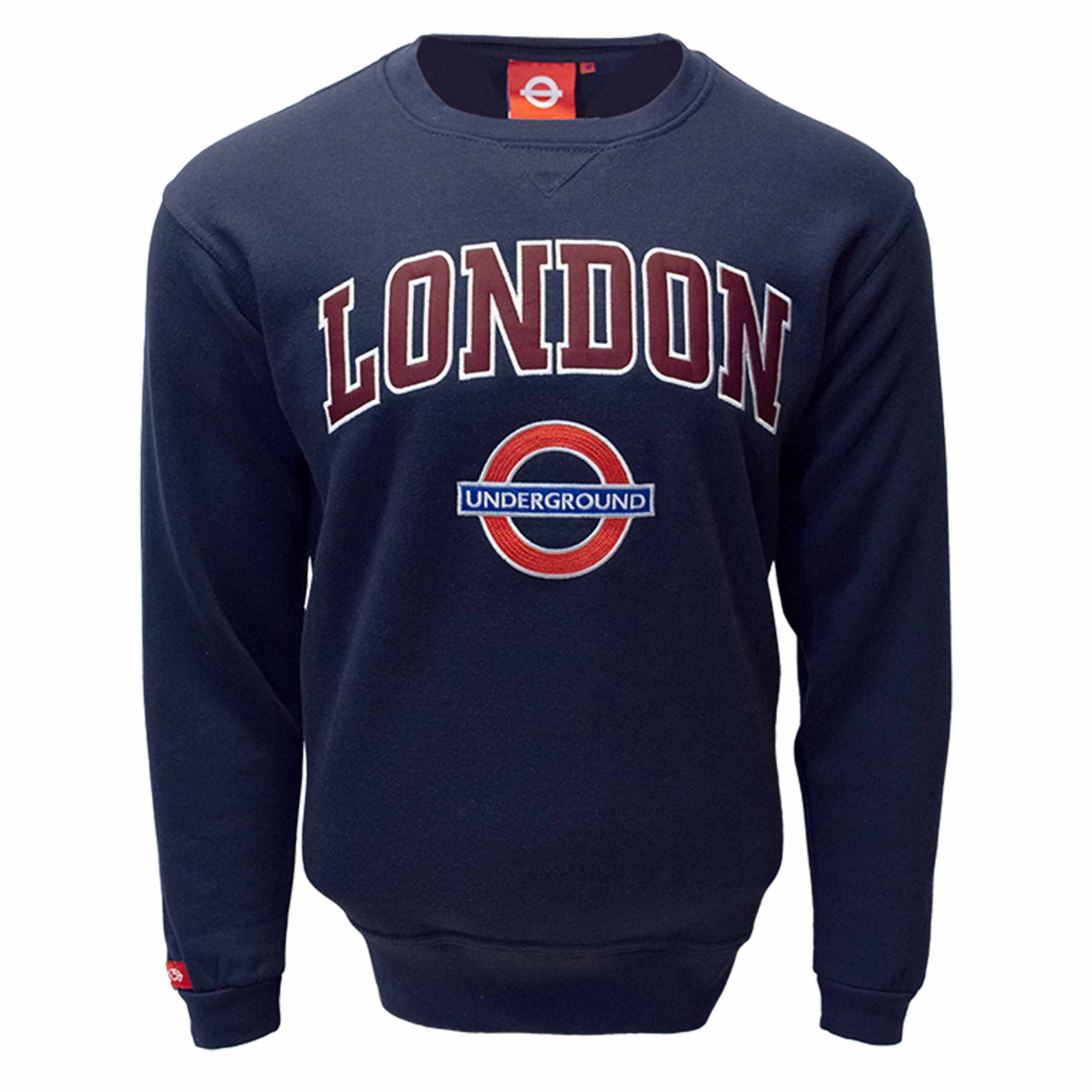 London Underground Navy and Maroon Sweatshirt - Unisex - British Gifts