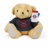 London Underground Teddy Bear - 'LONDON' Dark Grey - 25cm - London souvenirs