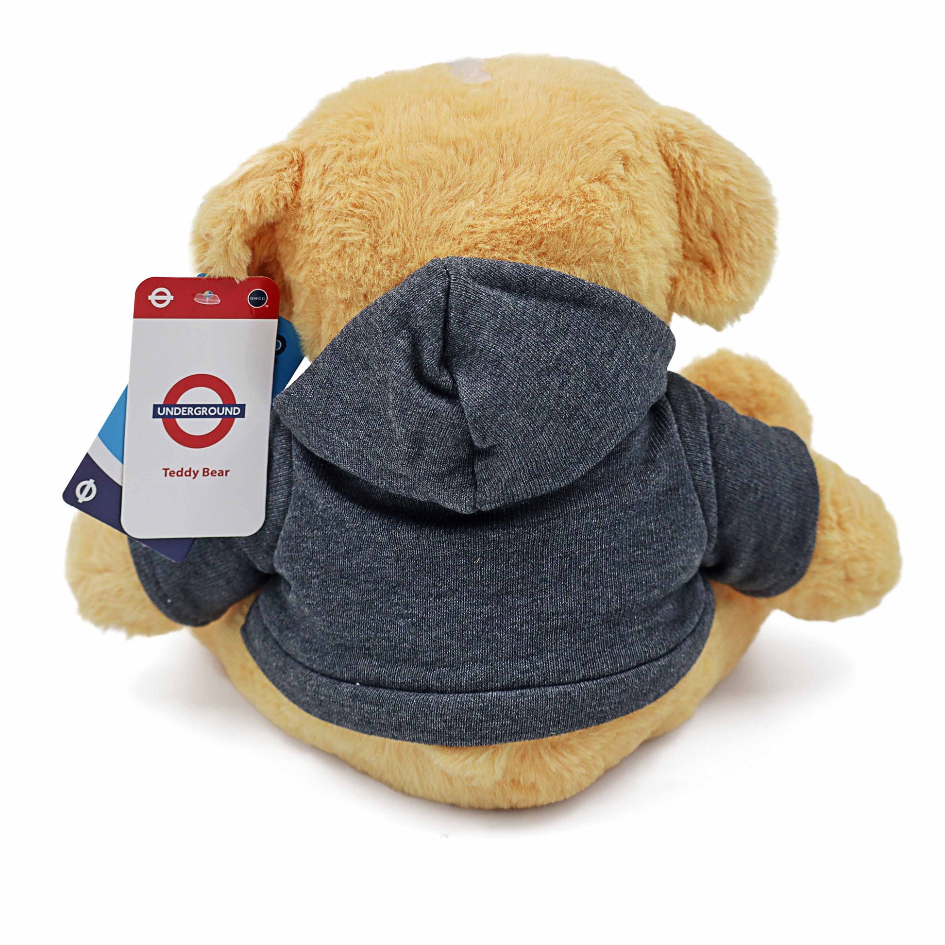 London Underground Teddy Bear - 'LONDON' Dark Grey - 25cm - London TFL Gifts