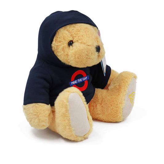London Underground Teddy Bear - 'MIND THE GAP' Navy - 25cm - London Souvenirs