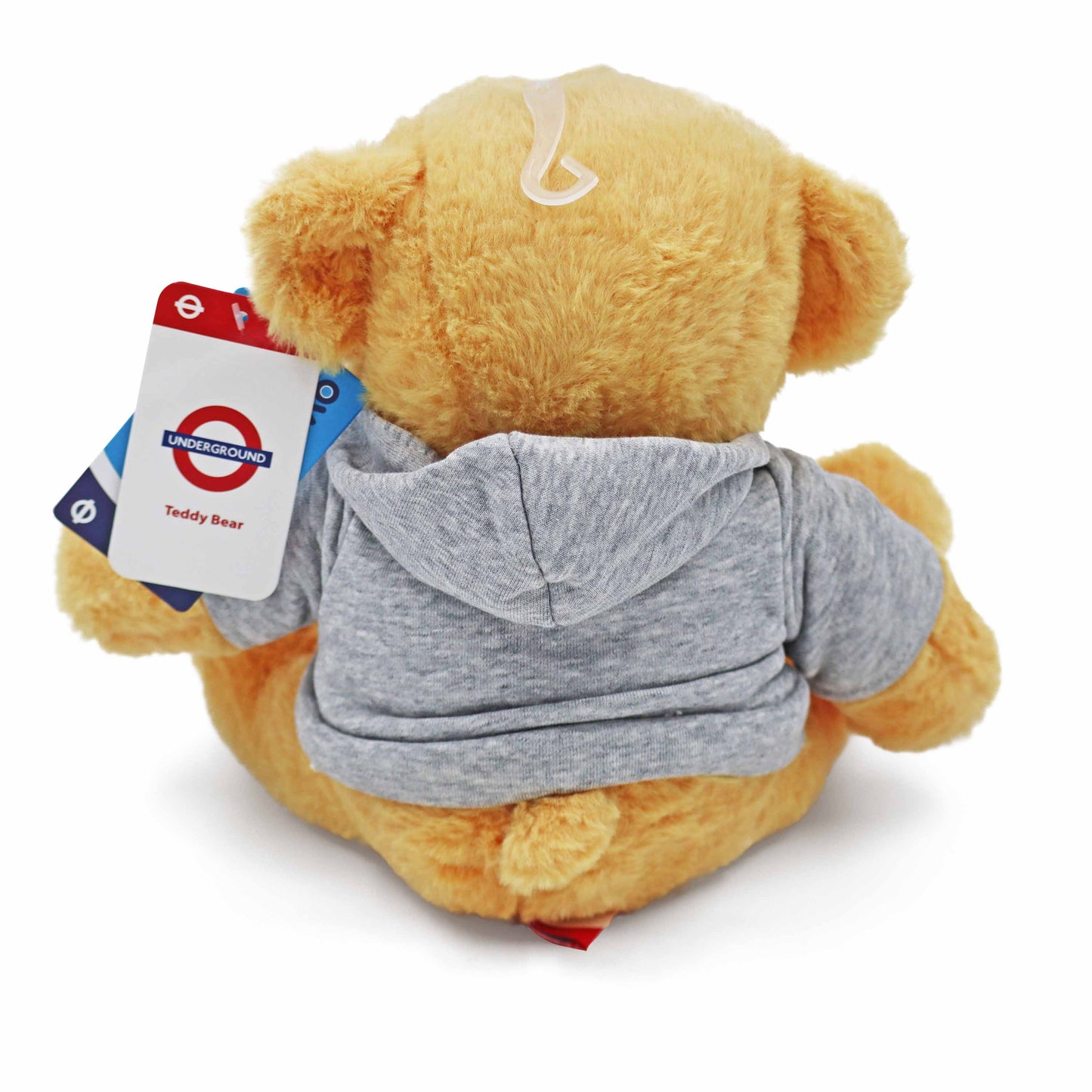 London Underground Teddy Bear - 'UNDERGROUND' Light Grey - 25cm - TFL Merchandise