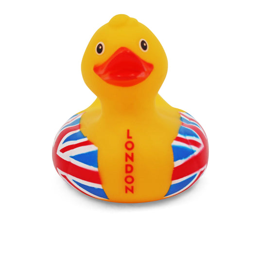 London Union Jack Rubber Duck - British Souvenir Ducks