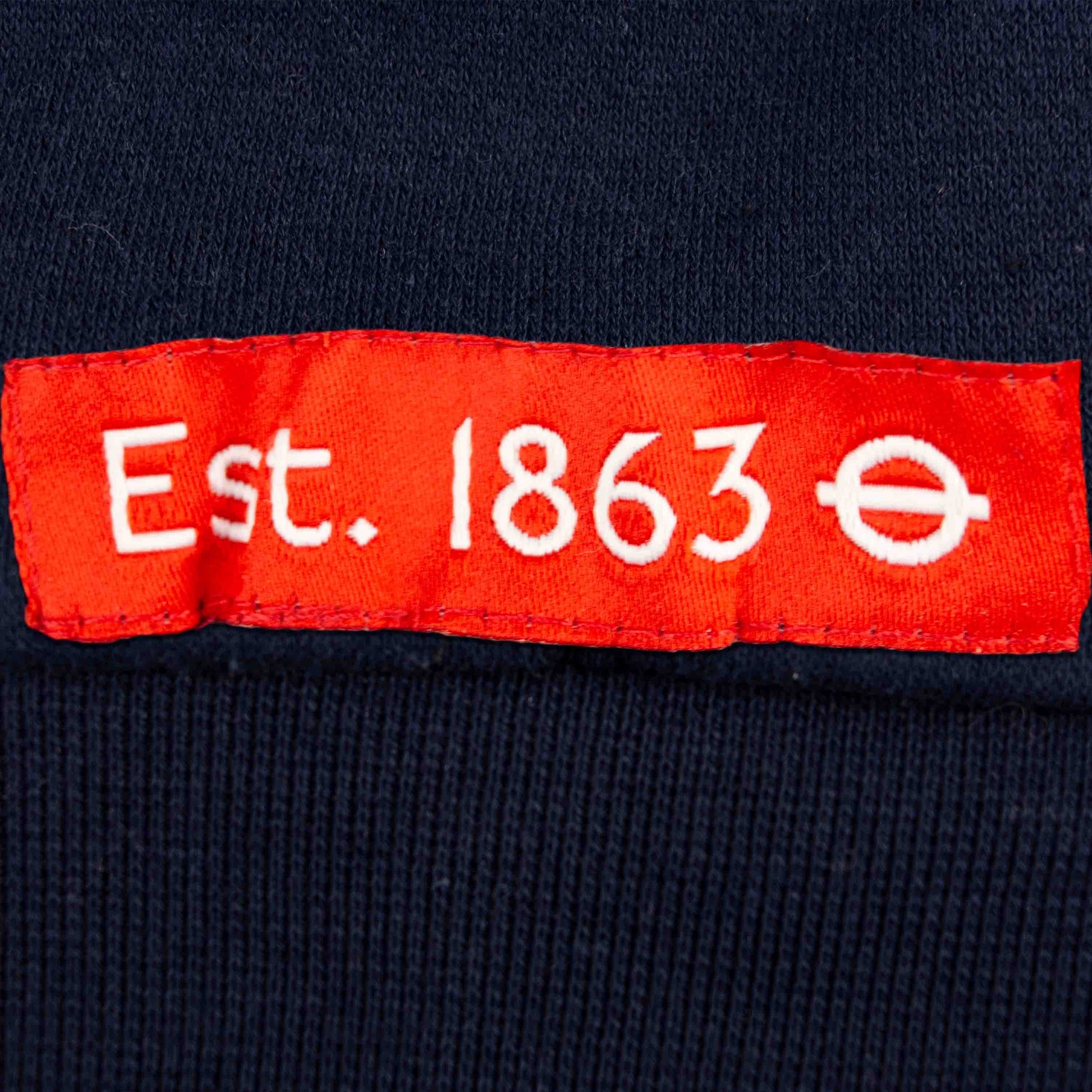 London Underground Navy Zipped Hoodie - 'LONDON' - Unisex - TFL Merchandise