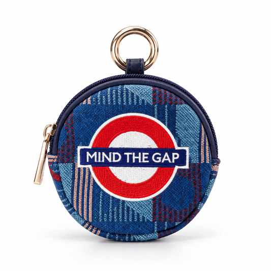 London Underground Piccadilly Line Mind the Gap round coin purse