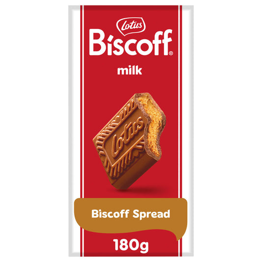 Lotus Biscoff Milk Chocolate with Biscoff Cream - 180g - Lotus Biscuits