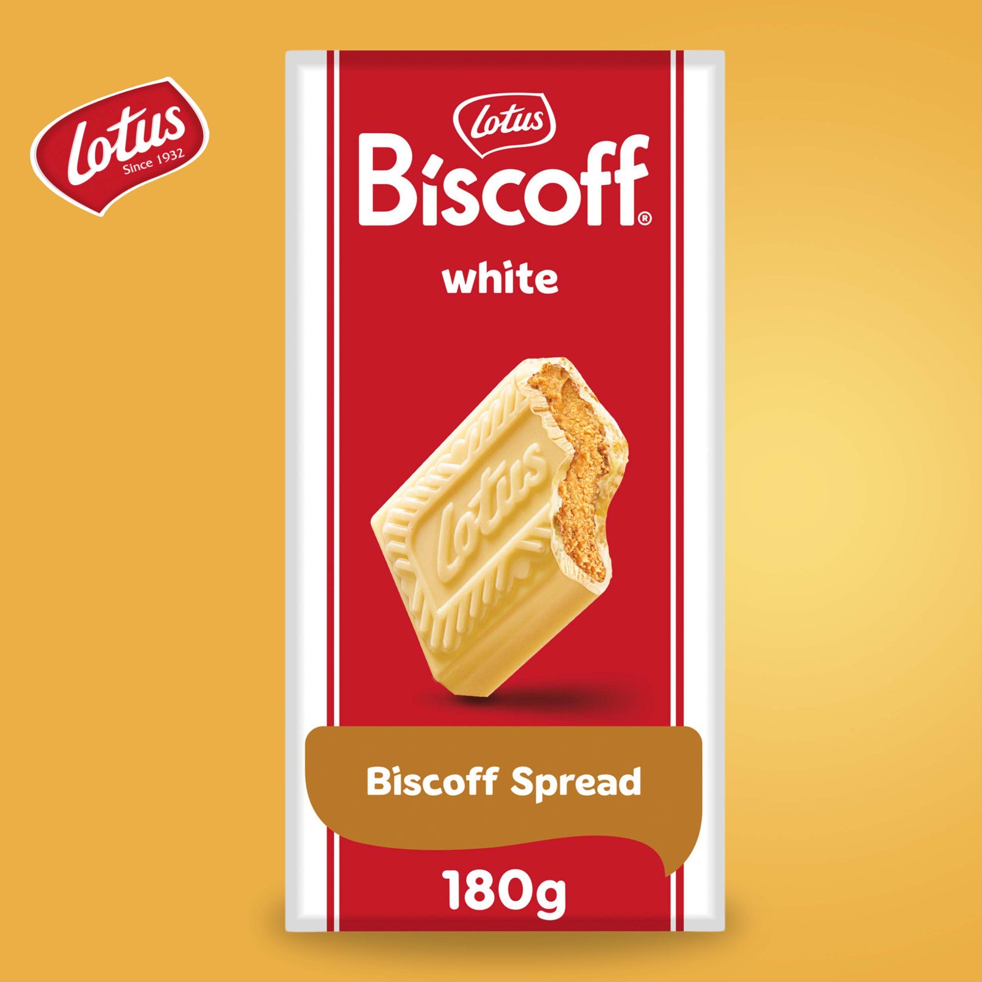 Lotus Biscoff White Chocolate with Biscoff Cream - 180g - London Souvenirs