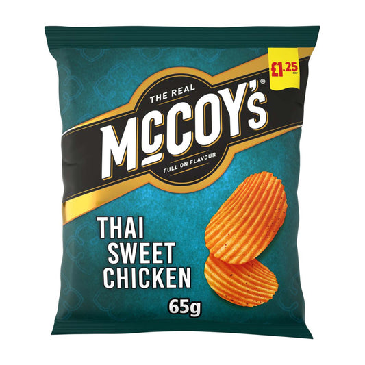 McCoy’s Thai Sweet Chicken 65g – (£1.25 Bag) - British Snacks