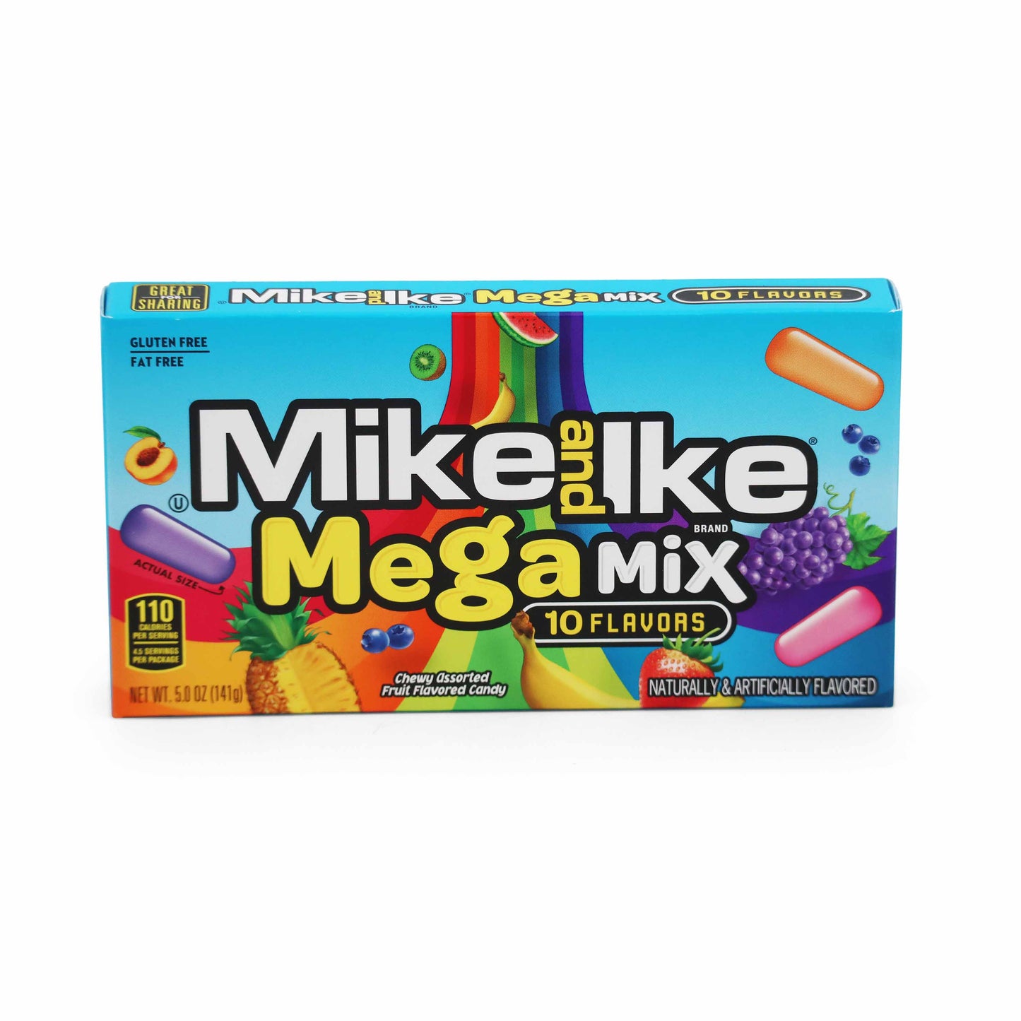 Mike and Ike - Mega Mix 10 Fruits (141g)