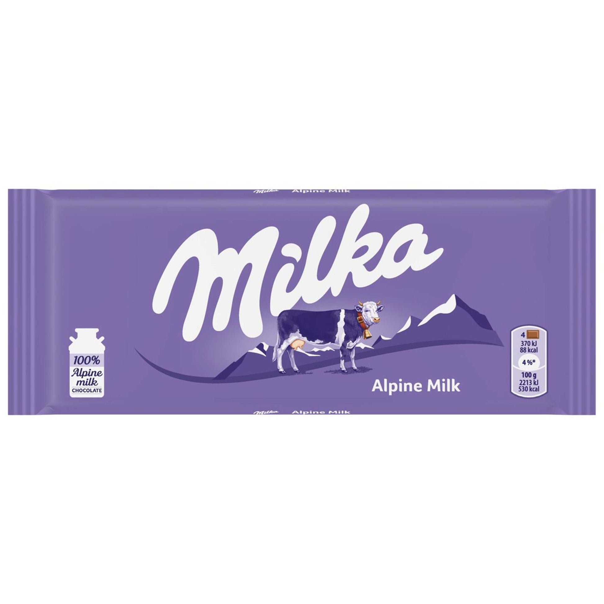 Milka Alpine Milk Chocolate Bar - 100g - British Snacks