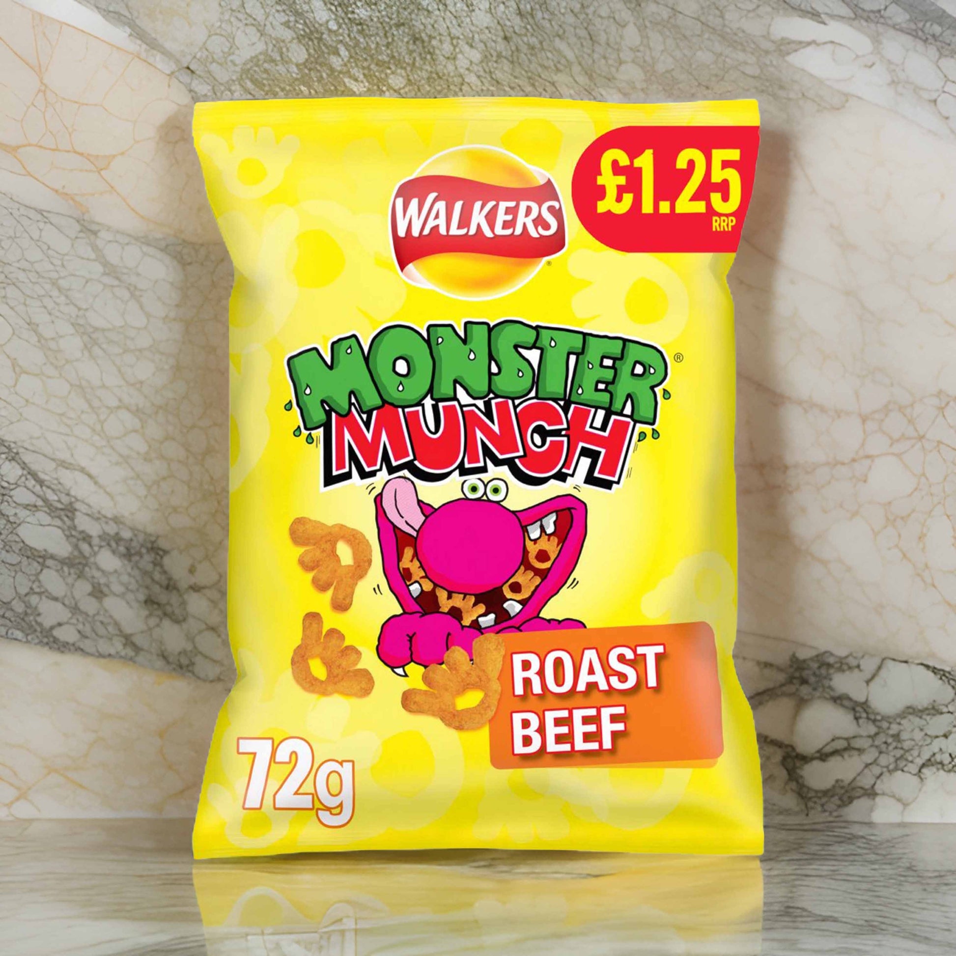 Monster Munch Roast Beef 72g – (£1.25 Bags) - British Crisps