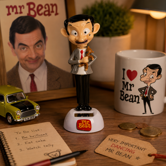 Mr Bean Tall Bobblehead On Desk