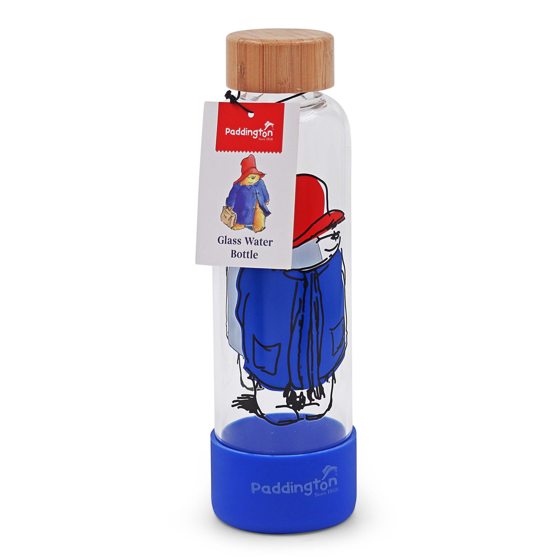 Paddington Bear Glass Water Bottle