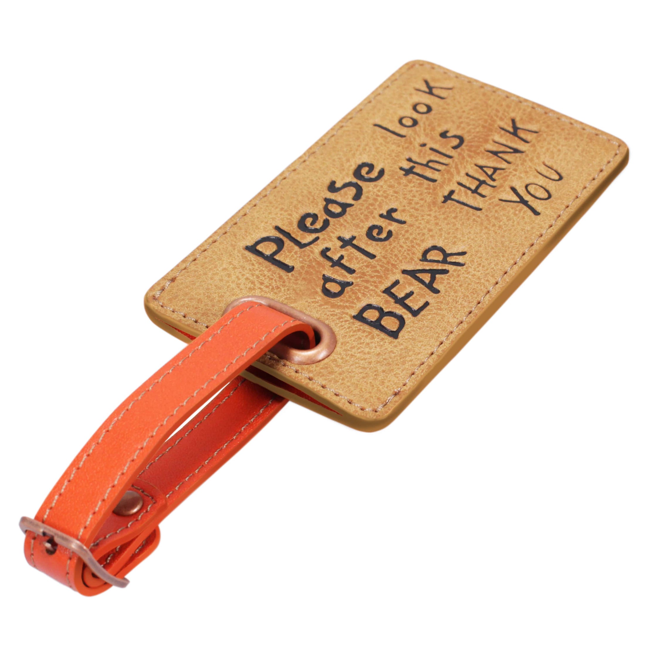 BEAR SHAPED LUGGAGE TAG