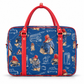 Paddington Bear in Blue tapestry cabin bag with red handles