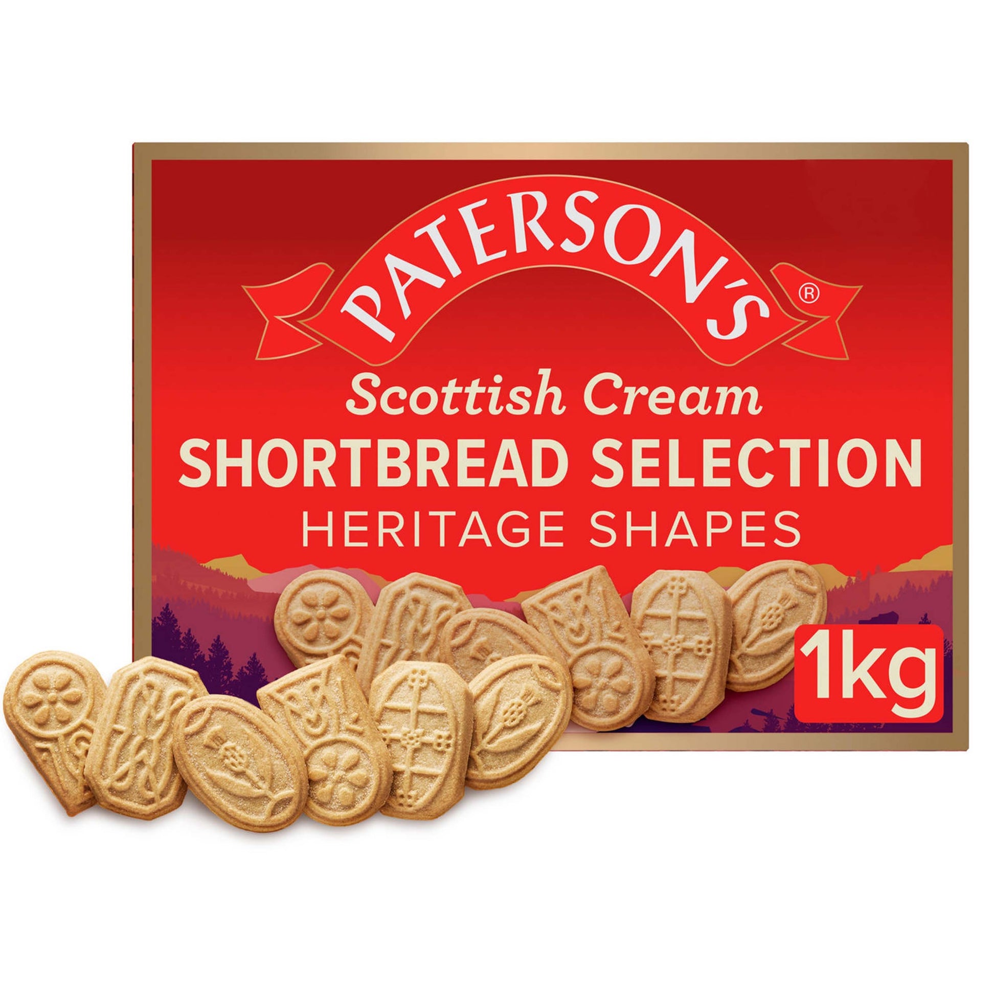 Paterson's Scottish Cream Shortbread Selection - 1kg - Scottish Snacks