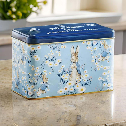 Peter Rabbit Daisies Classic Tea Tin - 40 Teabags - London Souvenirs