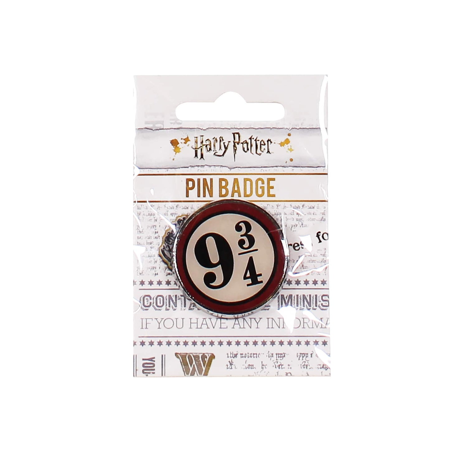 Platform 9 3/4 Pin Badge - Harry Potter Pin Badges