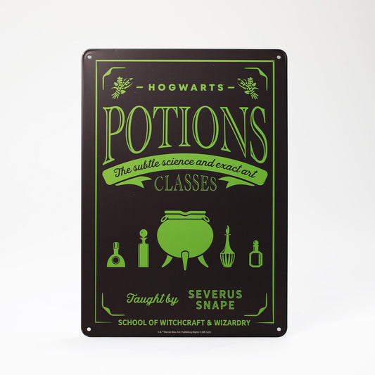 Potions Tin Sign - Harry Potter (A5) - Harry Potter gifts & merchandise