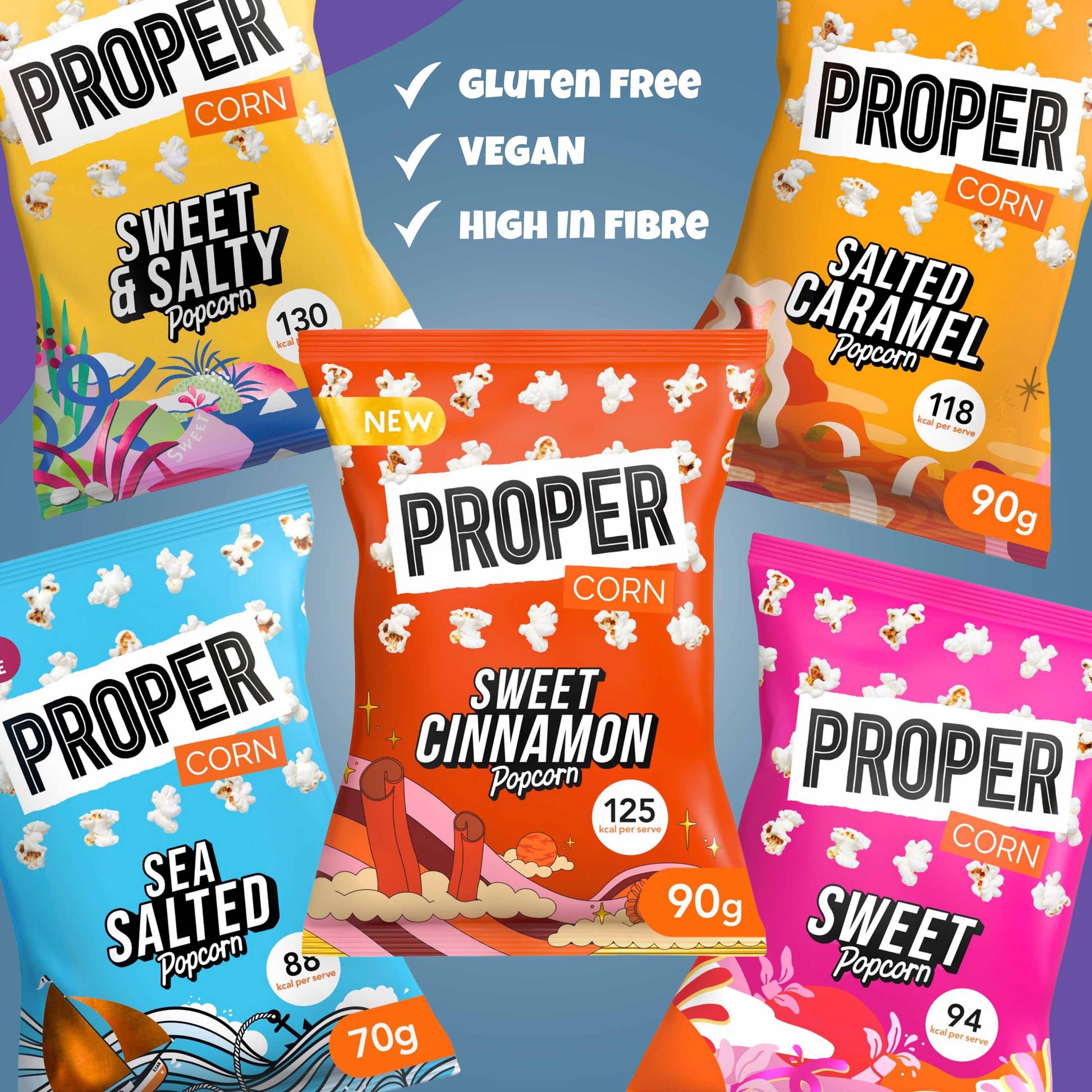 Propercorn Sea Salted Popcorn - 70g - Proper Snacks