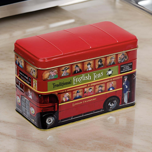 Red London Routemaster Bus Tea Caddy Tin - 25 Teabags - London Souvenirs