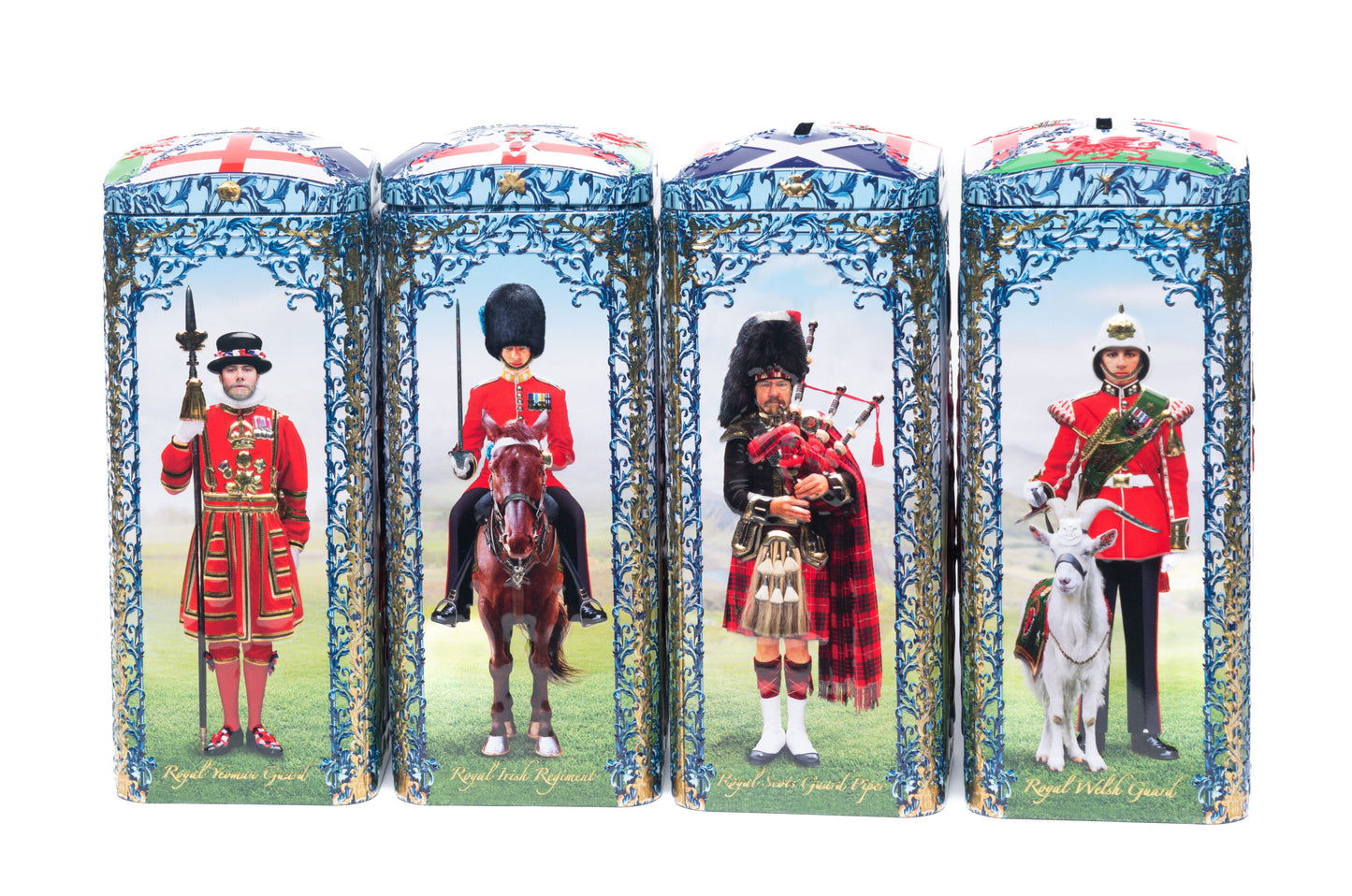 Royal Soldiers English Toffee Caddy Tin 150g – Embossed British Souvenir Money Box Gift