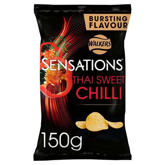 Sensations Thai Sweet Chilli Sharing Crisps - 150g - British Snacks