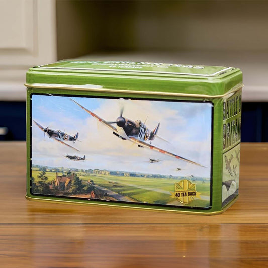 Spitfire Planes Tea Tin - 40 Teabags - London Souvenirs