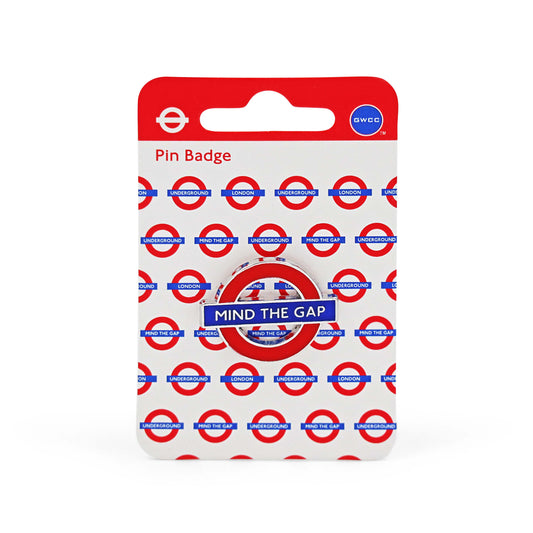 London Underground Mind The Gap Pin Badge