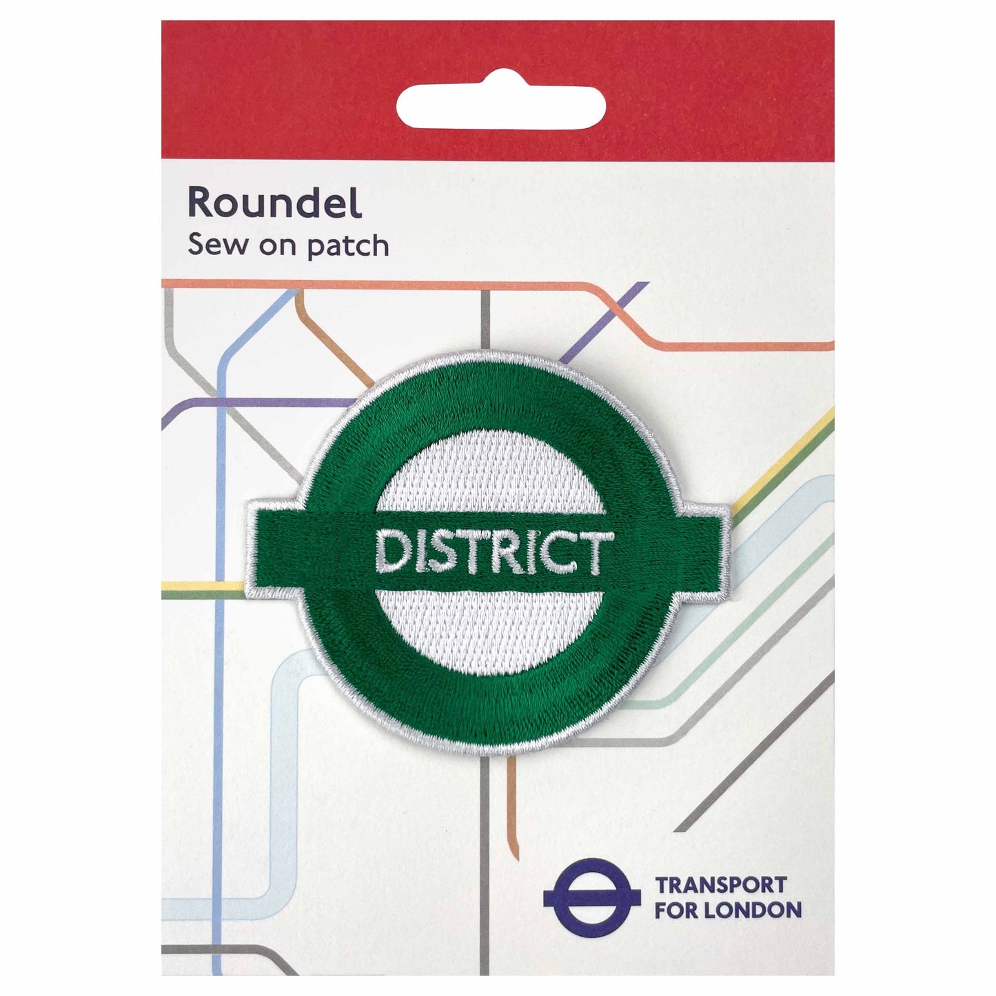 TFL Sew on Patch - District - London Souvenirs