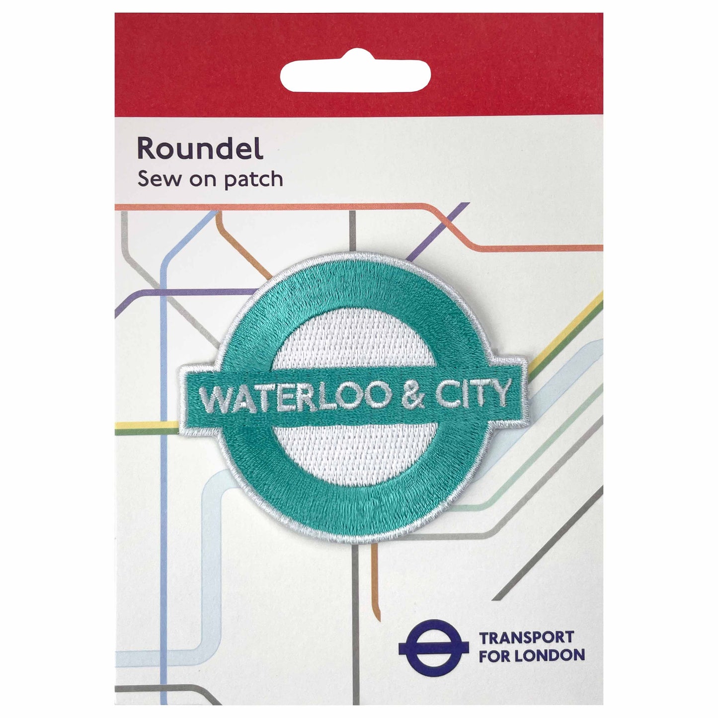 TFL Sew on Patch - Waterloo & City - London Souvenirs