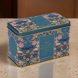 Teal The Song Thrush Tea Caddy Tin - 40 Teabags - British Souvenirs