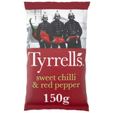 Tyrrells Sweet Chilli & Red Pepper Sharing Crisps - 150g - British Snacks