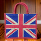 Union Jack Jute Bag - London Souvenir Bag - British Souvenirs