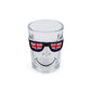 Union Jack Black Frame Glasses Shot Glass