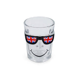 Union Jack Black Frame Glasses Shot Glass