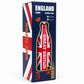 Thermos flask packaging with Union Jack design and 'England' text on a white background
