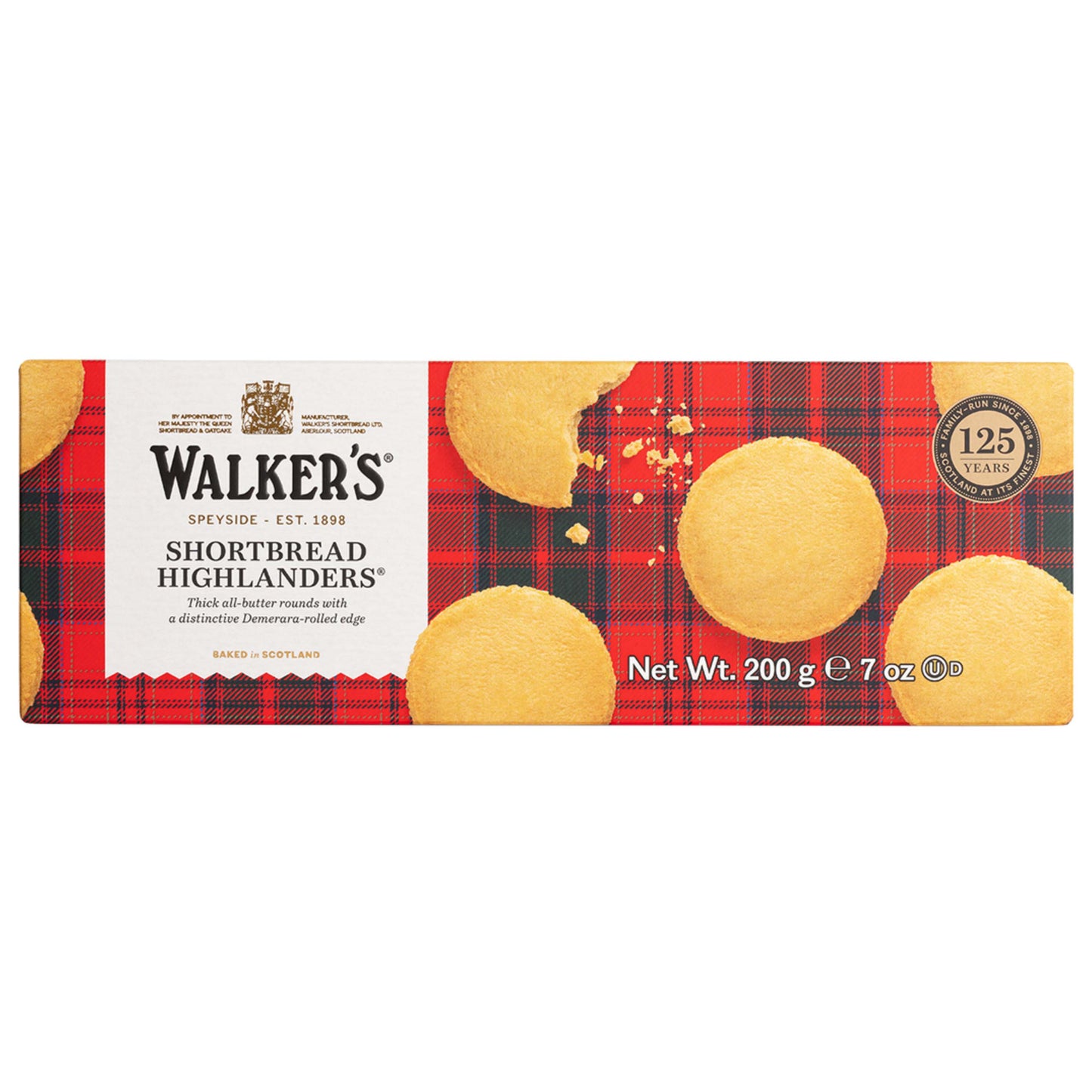 Walkers Highlanders Carton Shortbread - 200g - British Snacks