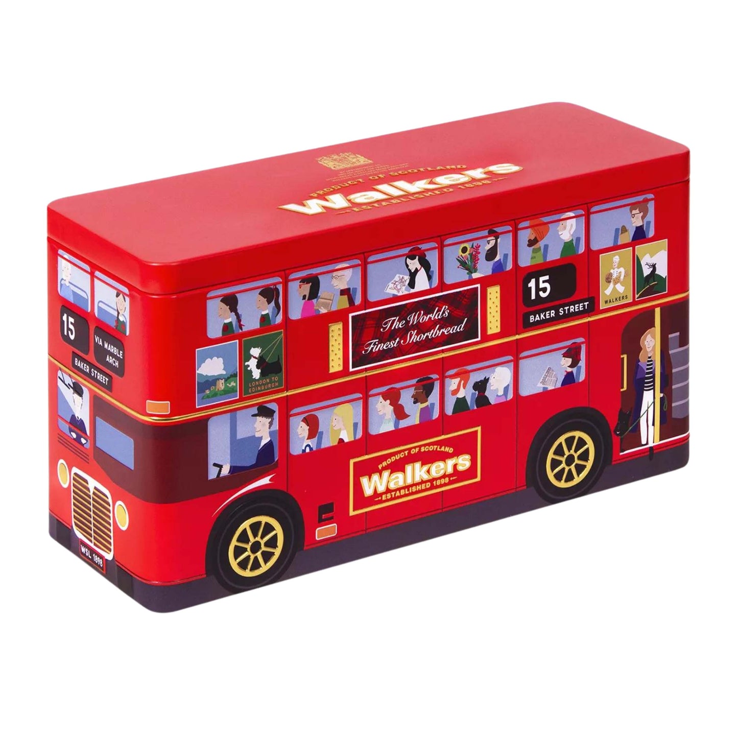 Walkers London Bus Shortbread Tin - 250g - London Souvenirs & Shortbreads