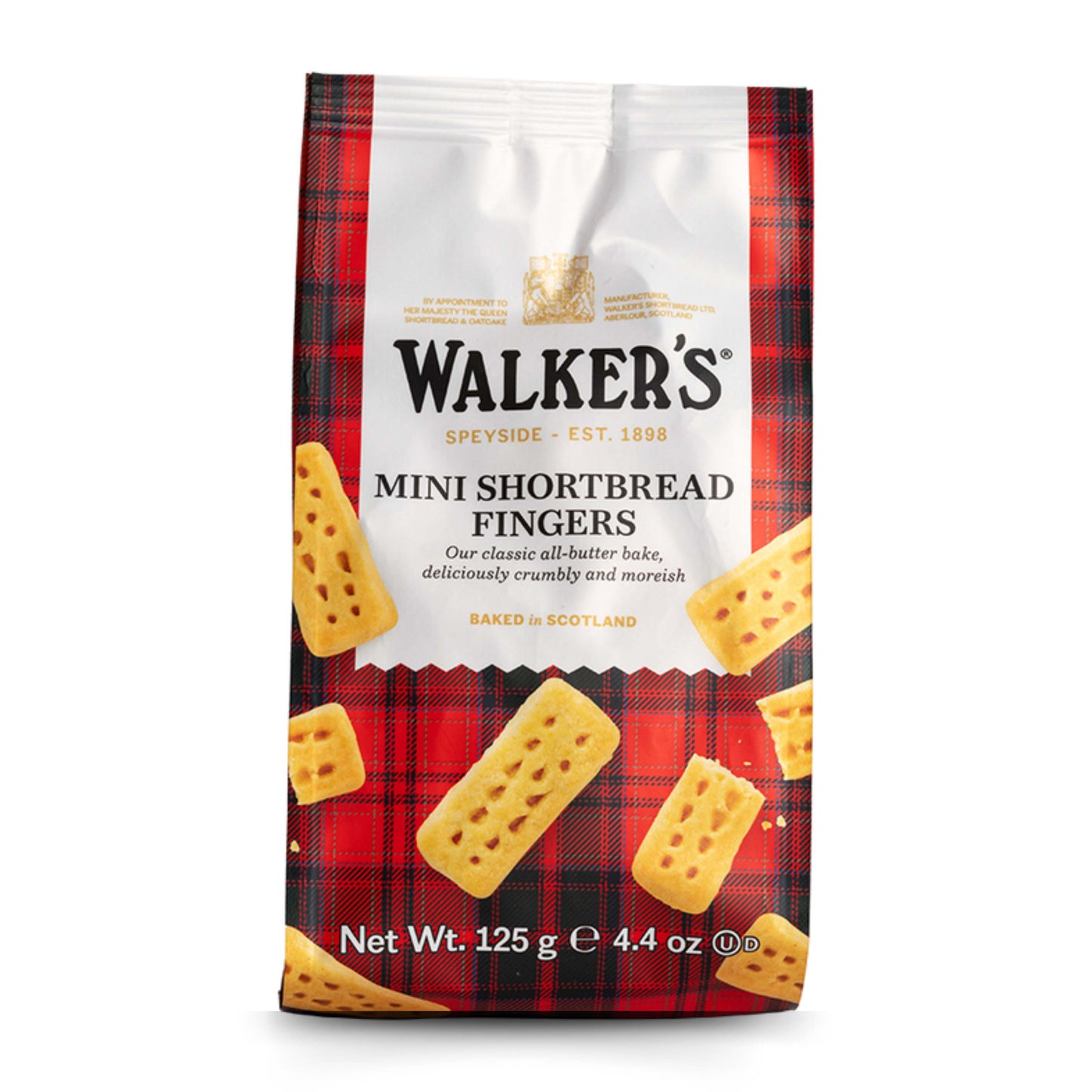 Walkers Mini Shortbread Fingers Bag 125g - Scottish Shortbread