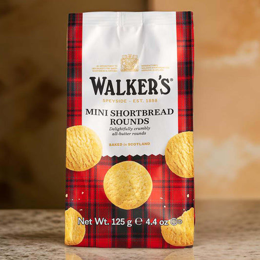 Walkers Mini Shortbread Rounds Bag 125g - London Souvenirs