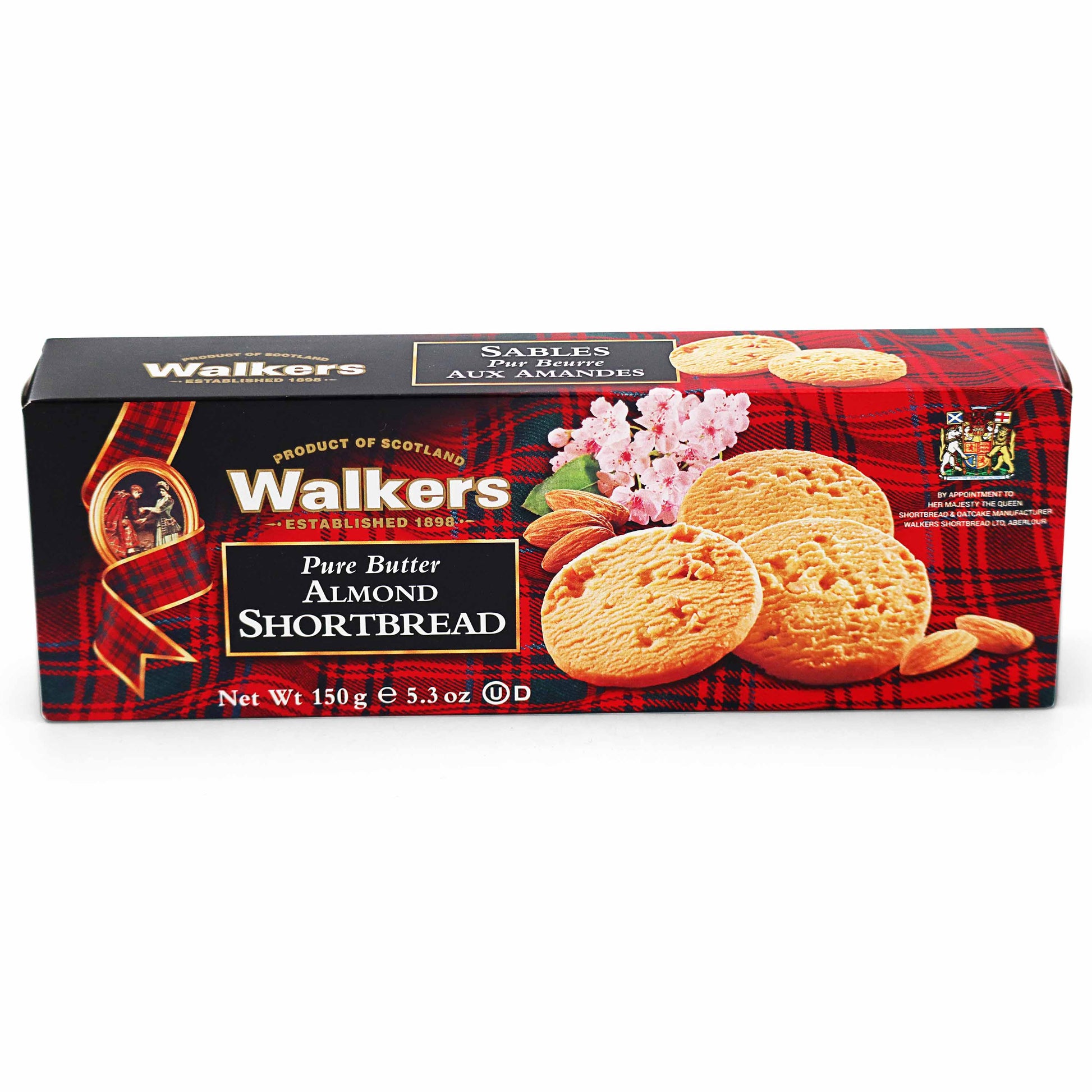 Walkers Pure Butter Almond Shortbread - 150g - London Gifts