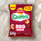 Walkers Quavers BBQ Sauce Snacks Crisps 54g – (£1.25 Bag) - Quavers Snacks