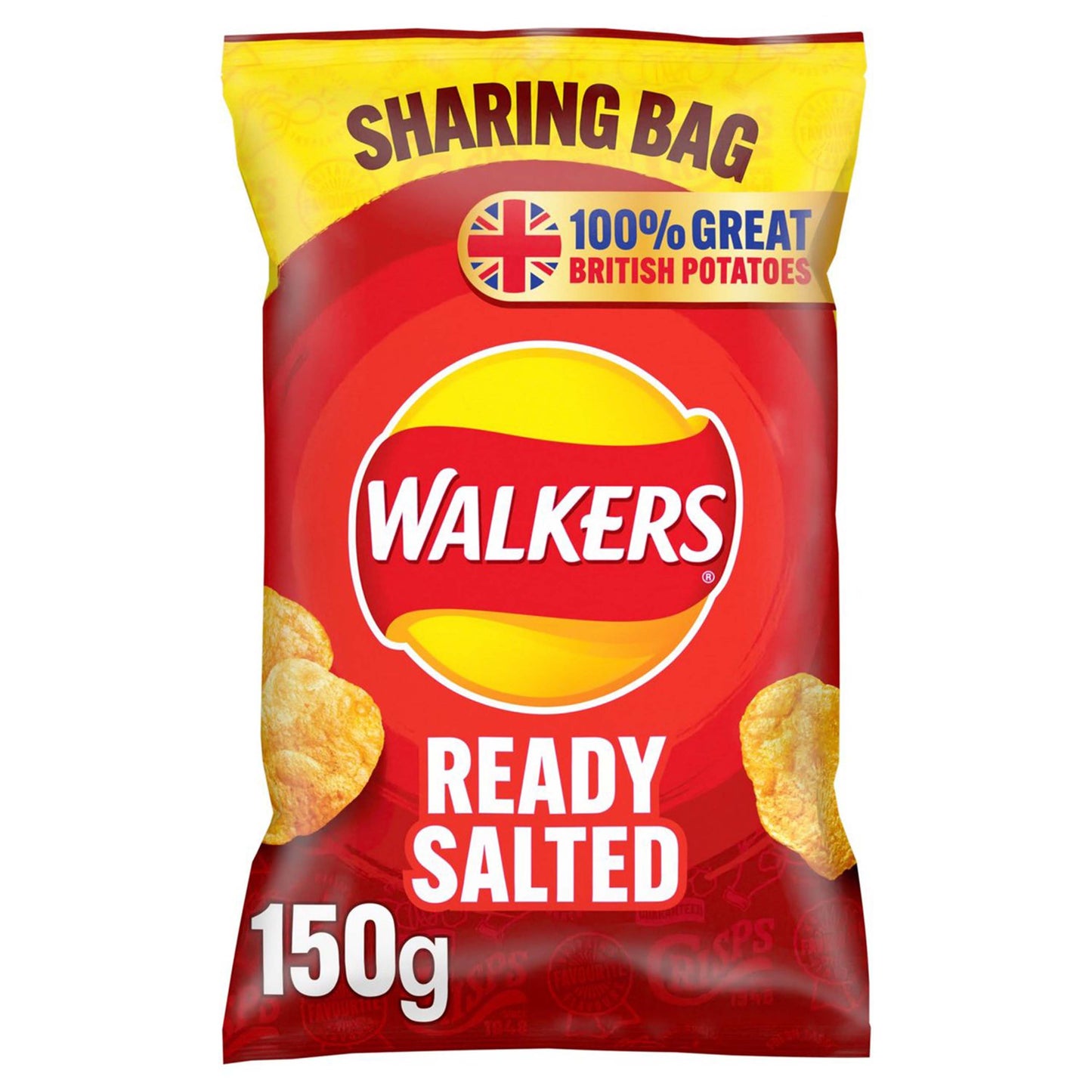 Walkers Ready Salted Sharing Crisps - 150g - Gift Message