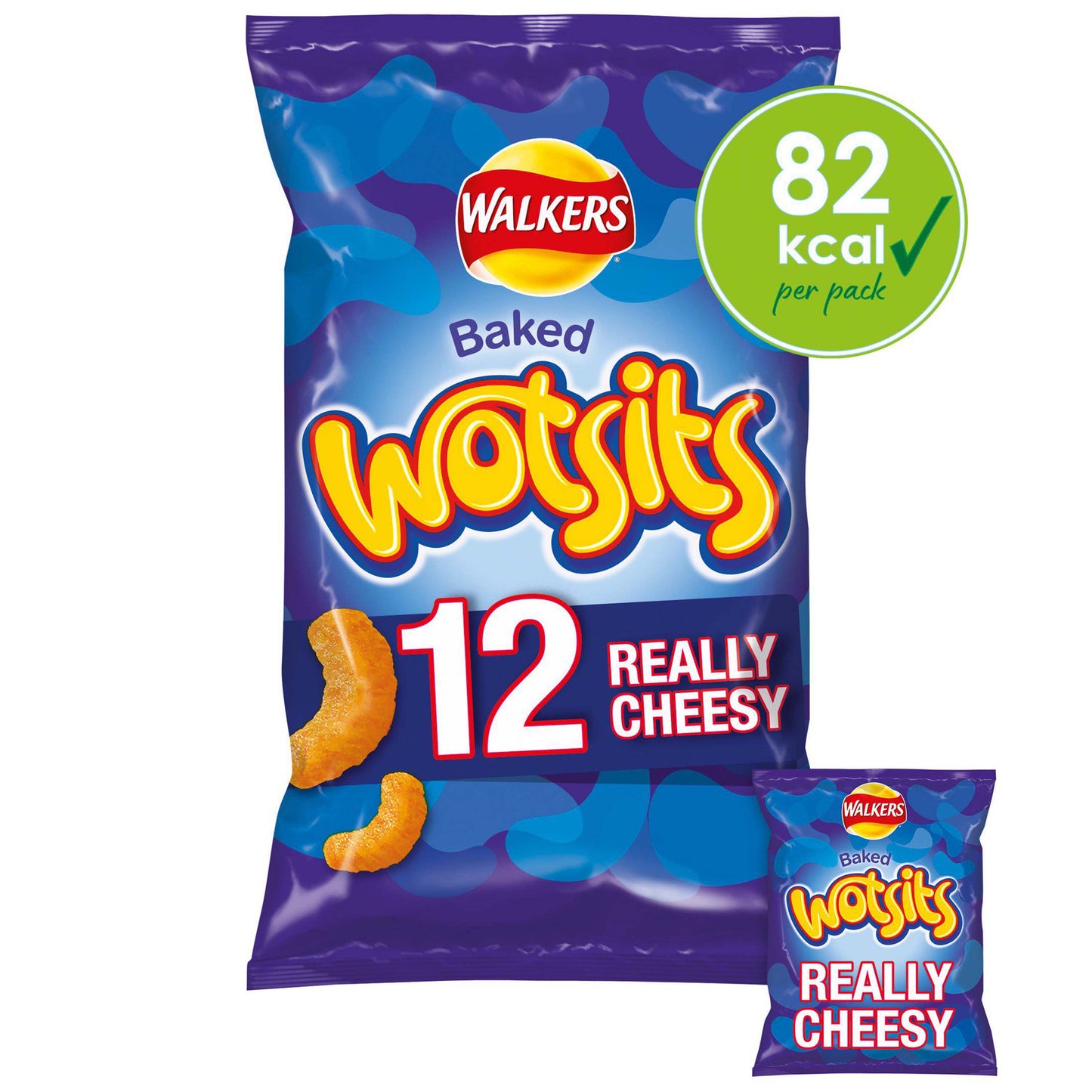 Walkers Really Cheesy Wotsits Multipack Crisps - 12 PACK - BRITISH GIFT SHOP