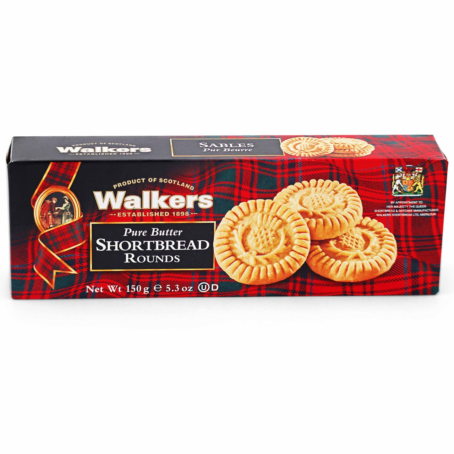 Walkers Round Thistle Shortbread - 150g - British Shortbread